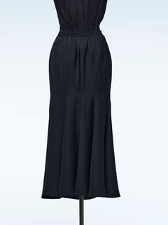 《予約品4月23日18時締め》 EasyFlareMermaidSkirt / マーメイドスカート  / ブラック 【THE ONENESS】 8月中入荷予定
