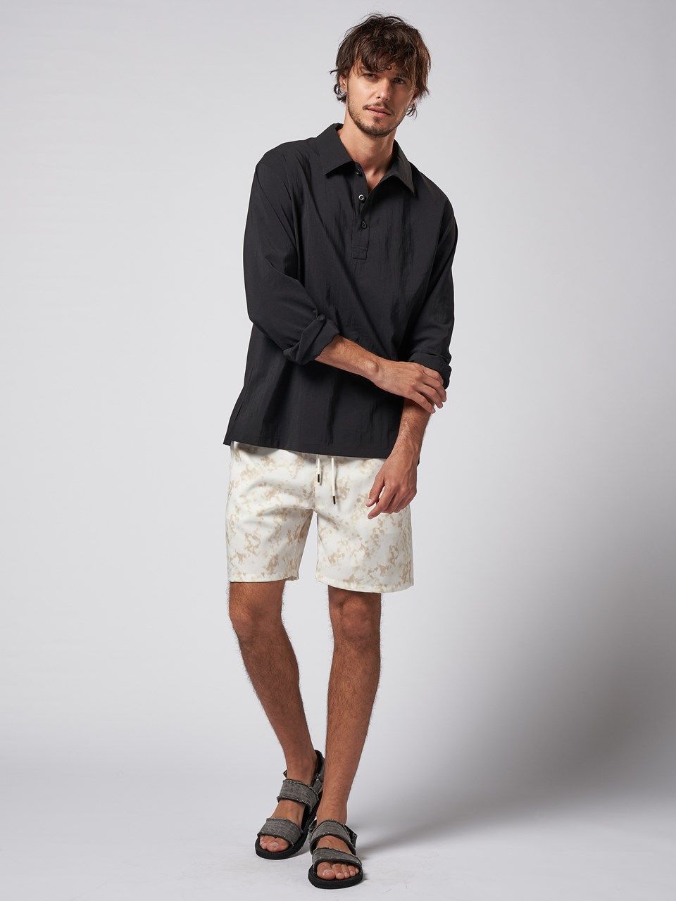 《予約品》 shirt pullover / プルオーバーシャツ / ブラック