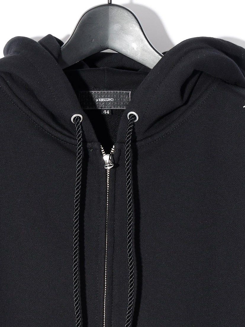 ヘビーウェイト パイル ys mark Zip-up Hoodie / ブラック 【ys Yuji SUGENO】