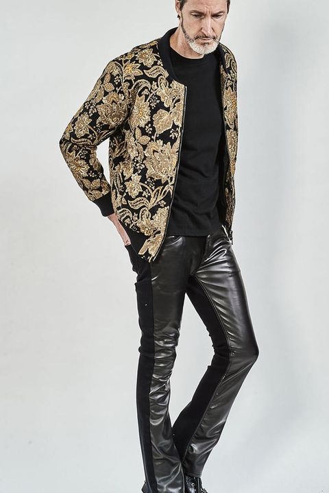 Royal Leather Changing Stretch boot cut Pants / BLACK 【ys Yuji SUGENO】