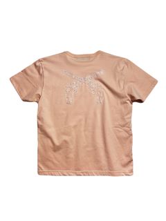 【予約品 8月10日(日) 締切 】WOMENS ORGANDY CROSSGUN T / オーガンジー クロスガン Tシャツ / ピンク