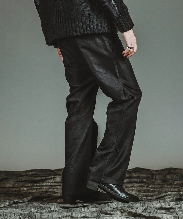 ワイドレッグタックトラウザース 857006-382Pブラック【NOID.】