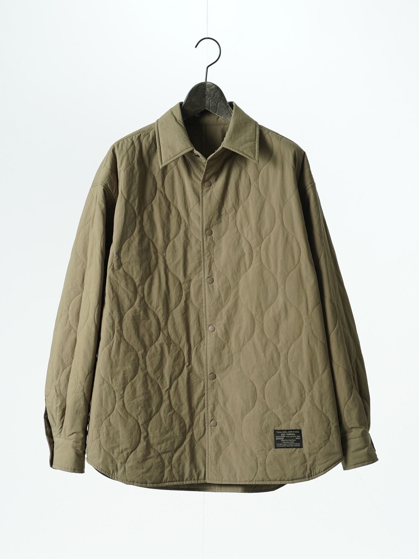 【予約品 5月6日(水) 締切】FLIPPADDING-SHIRTS / リバーシブルシャツ / オリーブ×オリーブ