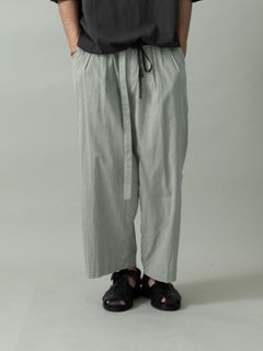 【予約品 2月1日(日) 締切】DRESSYEASE TRUSERS pique / ツータックイージートラウザーズ / ライトグレー