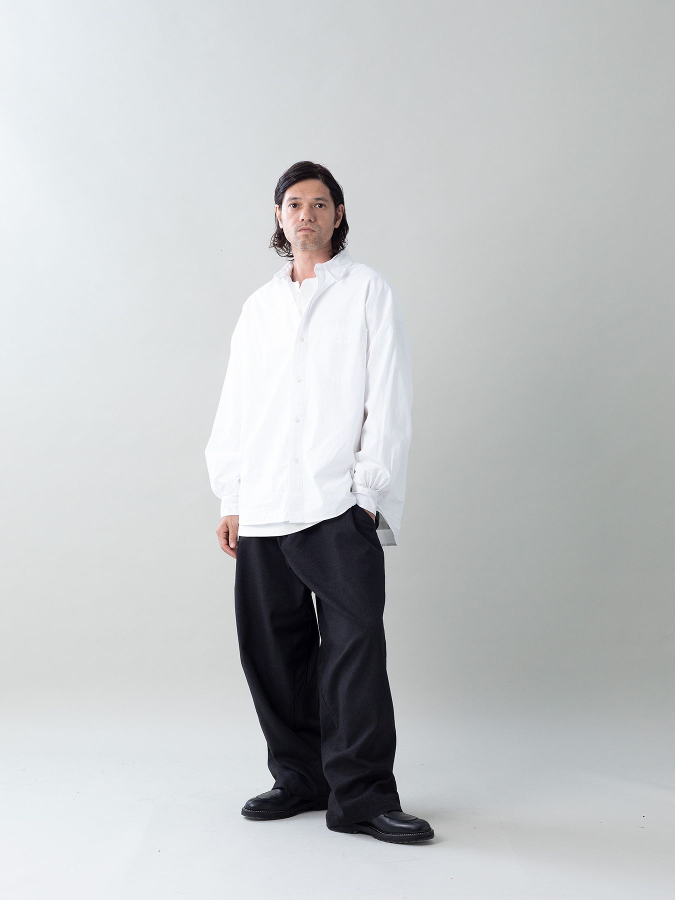 【予約品 5月6日(水) 締切】DRIFT-SHIRTS / ワイドシャツ / ホワイト