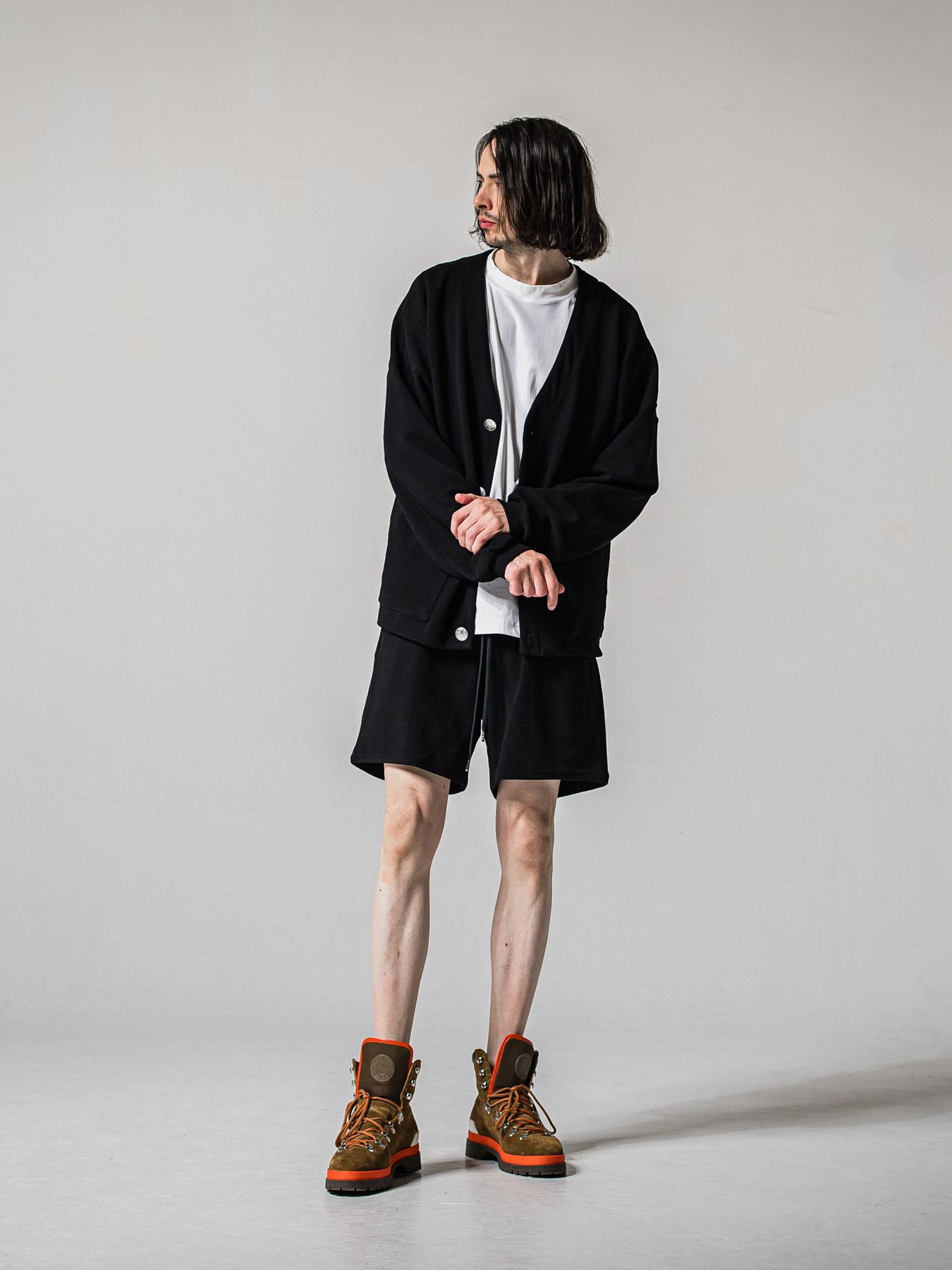 【予約品 11月16日(日) 締切】BLISTER KNIT C/D / ブリスターニットカーディガン  / ブラック