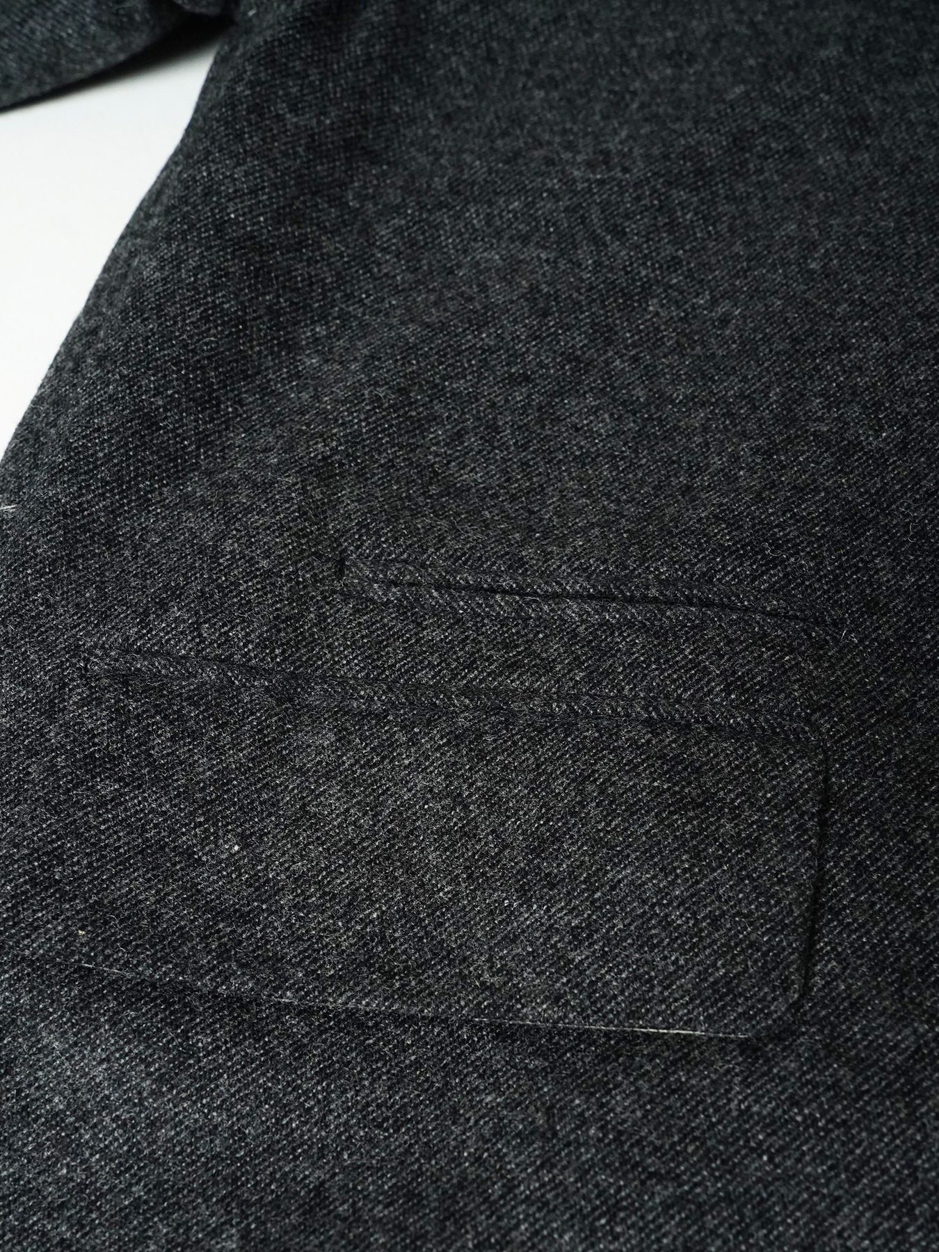 【予約品 7月5日(日) 締切】PEAK-JACKET / ウールジャケット / 杢チャコール
