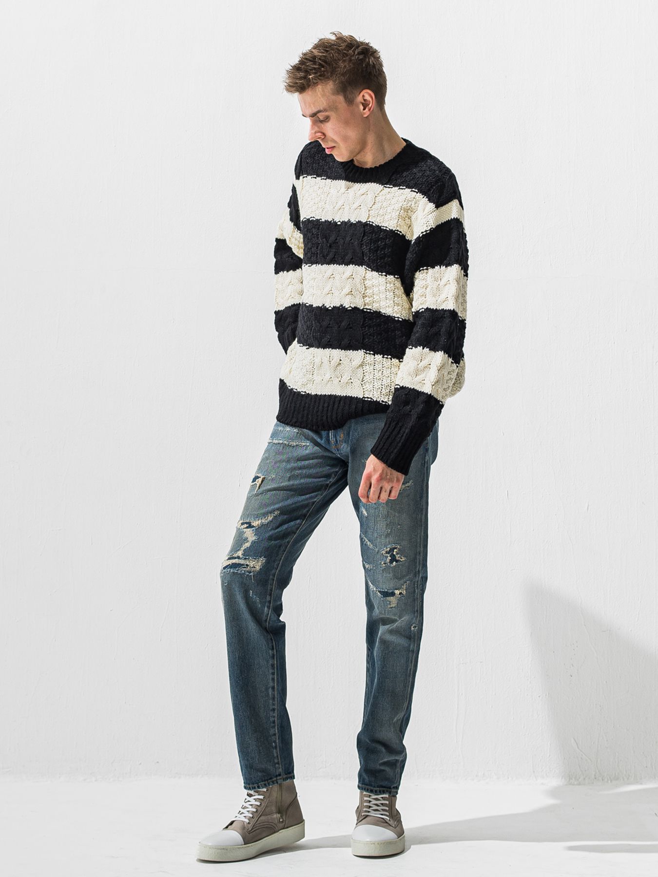 【予約品 9月6日(日) 締切】SCOTT JEANS / ライトオンスヴィンテージジーンズ / インディゴ ユーズド