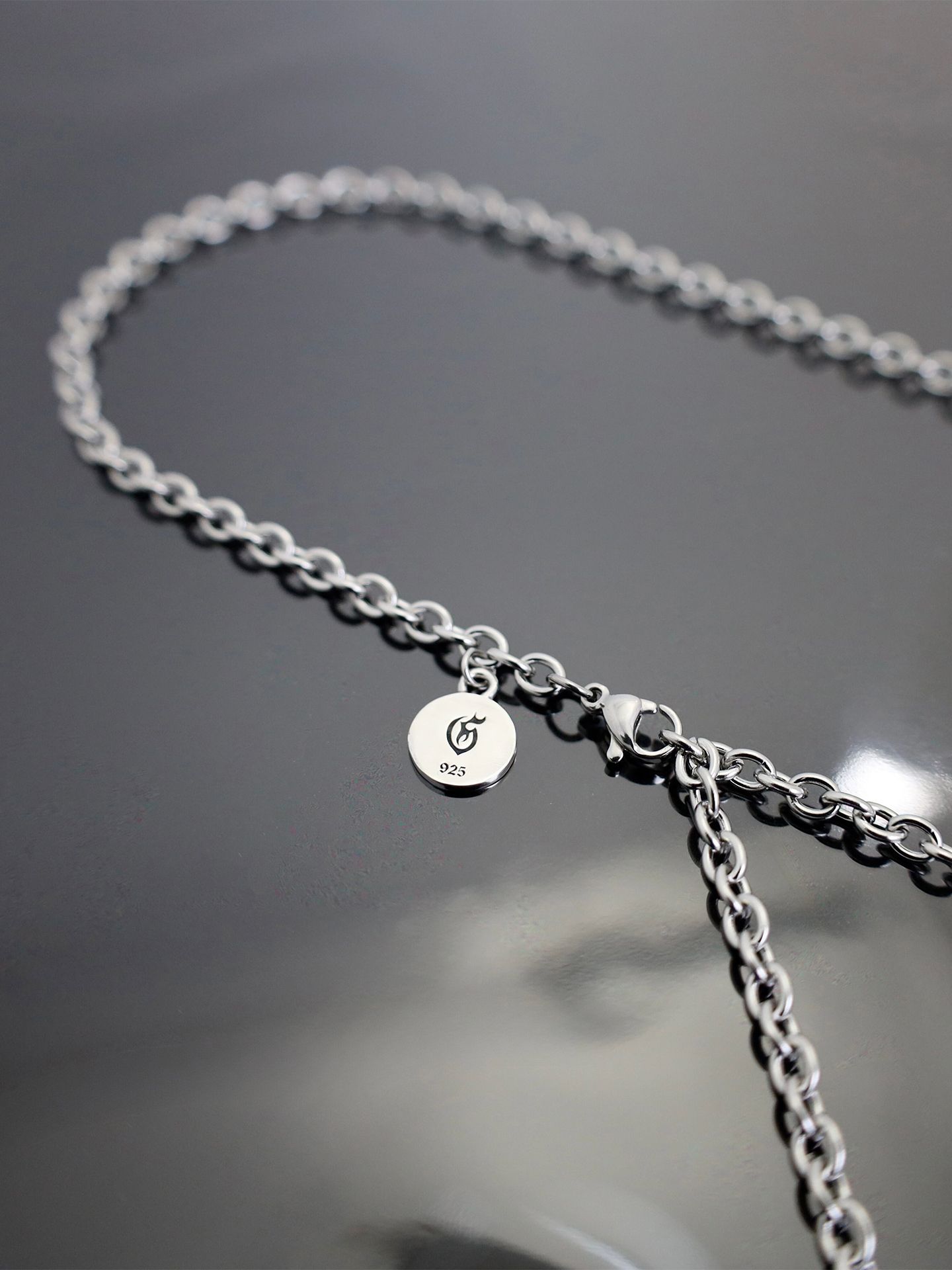 《受注生産》GODSIZE® PADLOCK STAINLESS CHAIN #2 55 / ゴッドサイズ® パドロック ステンレスチェーン #2 55 / 注文から1～2週間後入荷予定