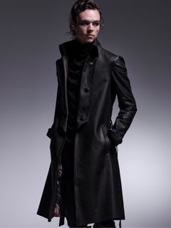 【予約品 7月13日(日) 締切】Long Leather Napoleon / ロングレザーナポレオンジャケット / ブラック