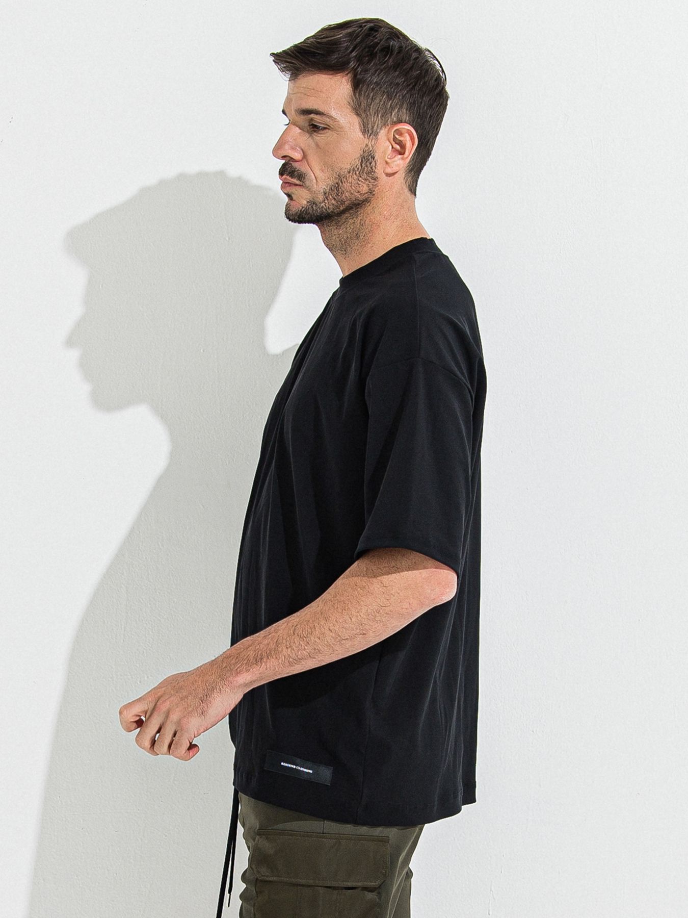 【予約品 】OX JERSEY OVER TEE / オックスジャージオーバーサイズTシャツ / ブラック