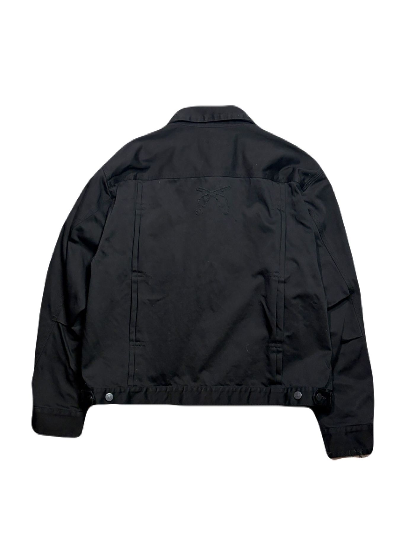 【予約品 3月9日(月) 18:00 締切】COTTON SATIN JKT / コットンサテン ジャケット / ブラック