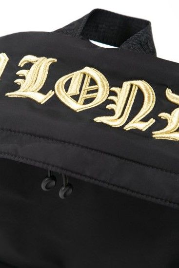 GOLD EAGLE NYLON BACKPACK / ブラック 【BOY LONDON】