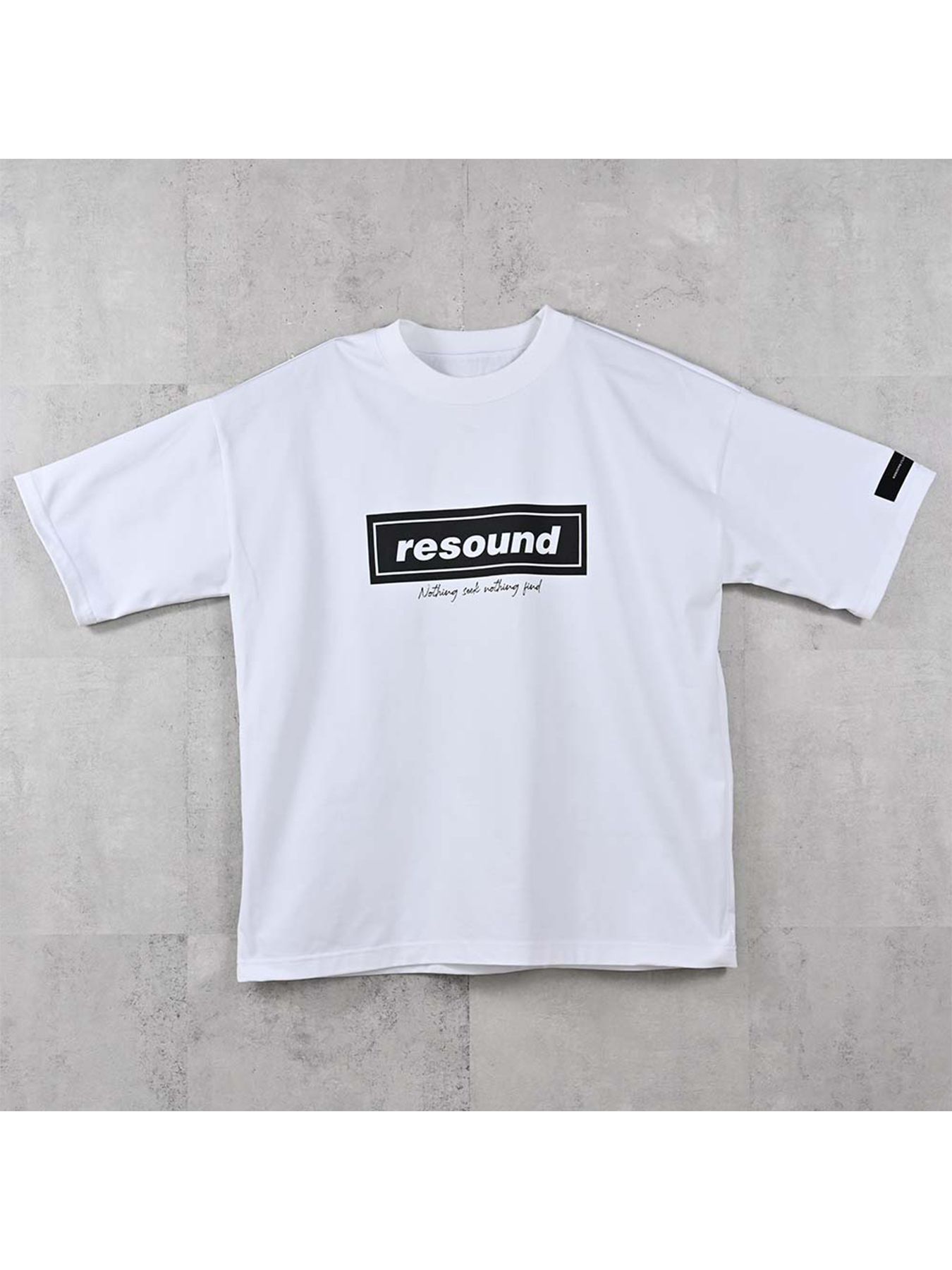 【予約品 2月15日(日) 18:00 締切】BOX OVER TEE / ボックスロゴオーバーTシャツ / ホワイト×ブラック