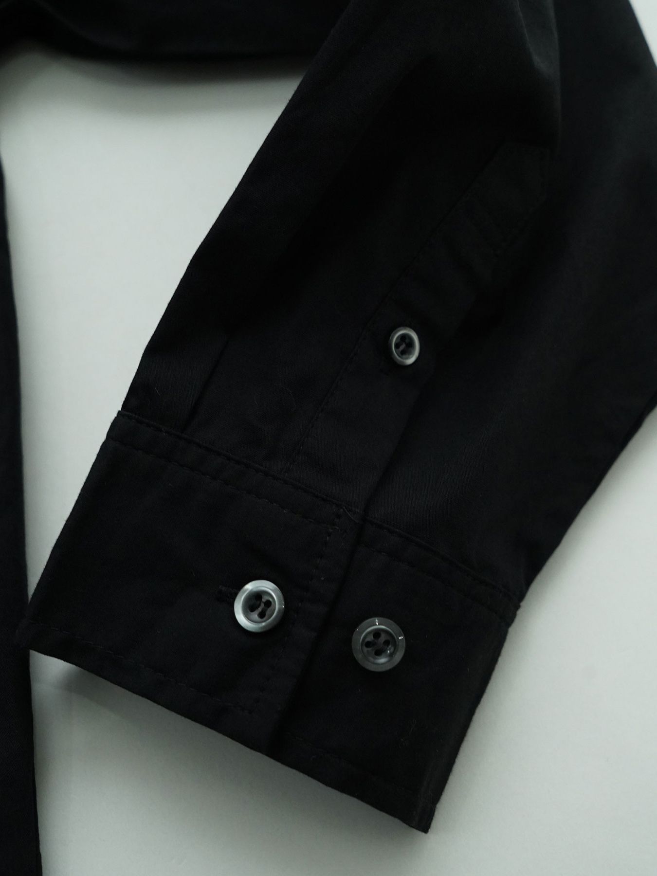 【予約品 11月23日(日) 締切】STITCHSHITS / スタンドカラーシャツ / BLACK