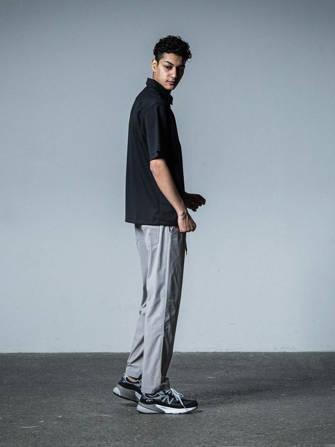 《予約品》 PULLOVER HALF SHIRT  / ハーフジップシャツ / ブラック