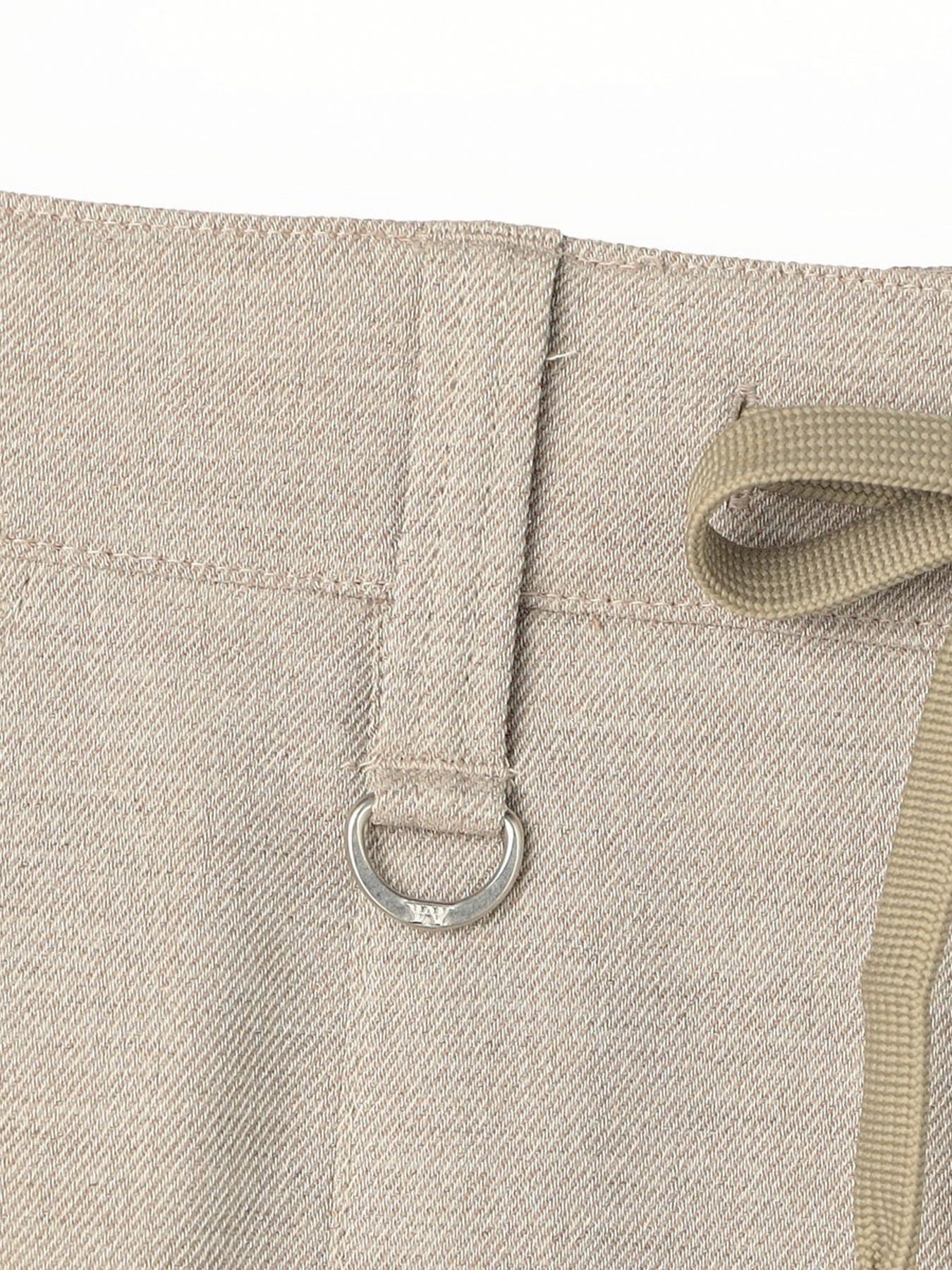 リネンライクツイルイージーパンツ / グレー【HIDEAWAYS NICOLE】