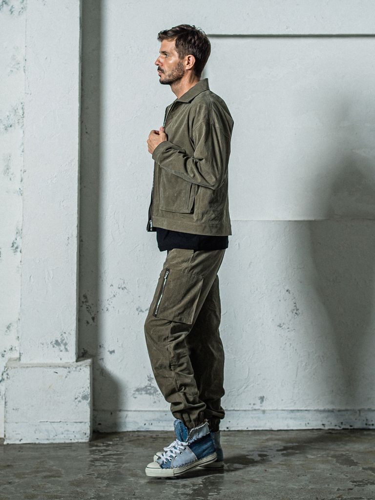 DAVID CARGO PANTS バイオ加工 / カーキ