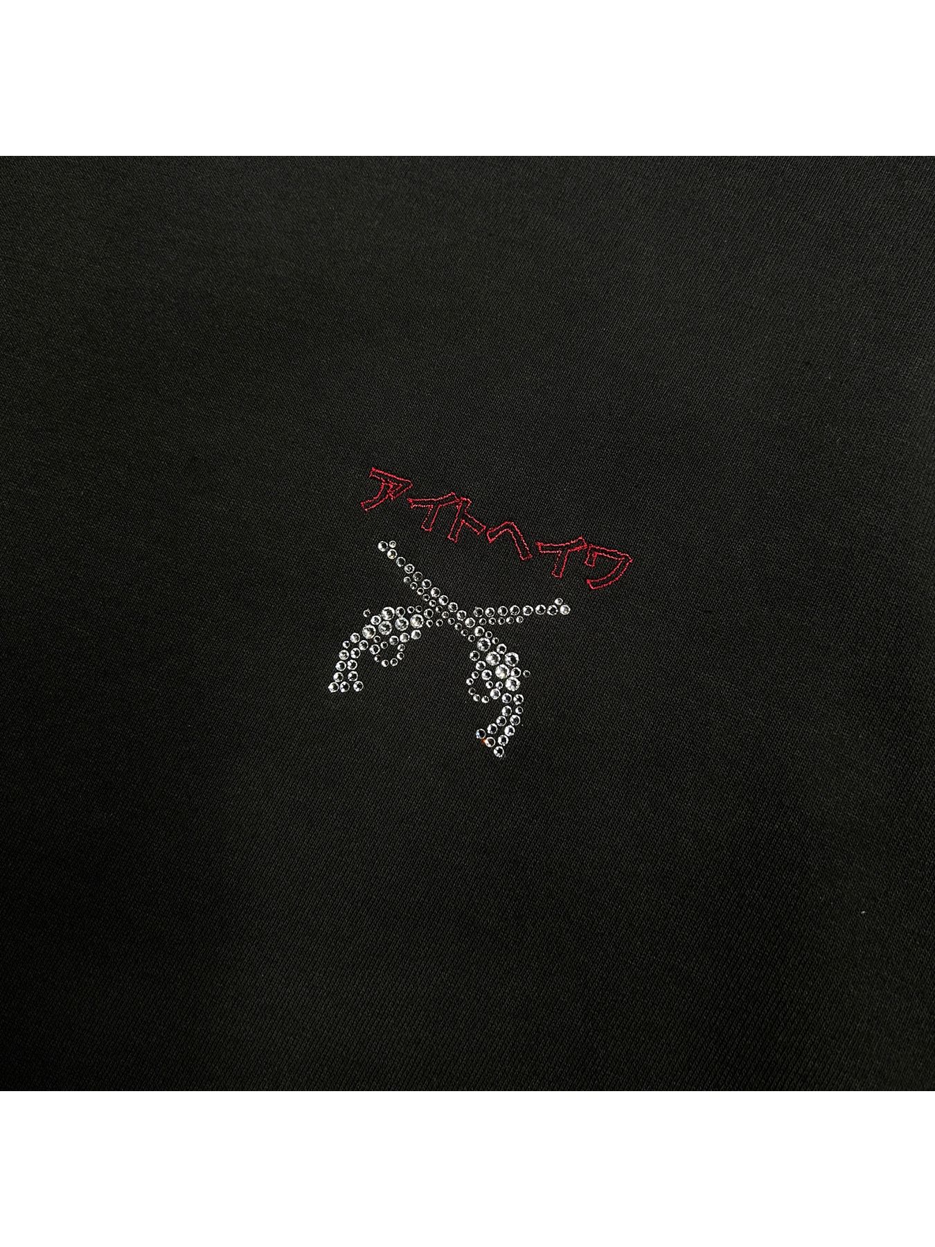 【予約品 8月10日(日) 締切 】WOMENS アイトヘイワ CROSSGUN T / アイトヘイワ クロスガン Tシャツ / ブラック