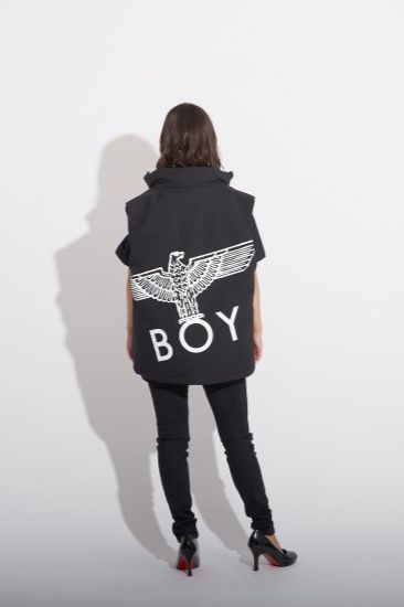 BOY EAGLE DOWN VEST/ ブラック 【BOY LONDON】