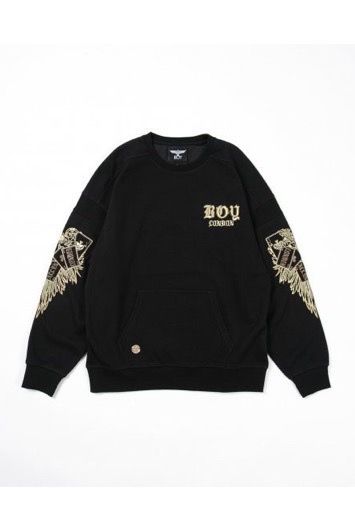 TRAMP WING SWEAT / BLACK 【BOY LONDON】