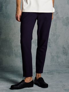 【予約品 1月25日(日) 締切】tuck slim slacks / タックスリムスラックス / ネイビー