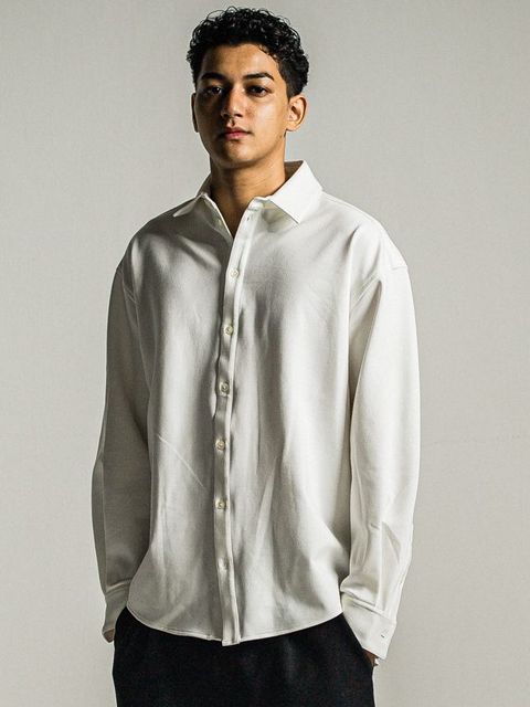 《予約9月1日18時締め》 jersey  jack shirts  / シャツ / ホワイト