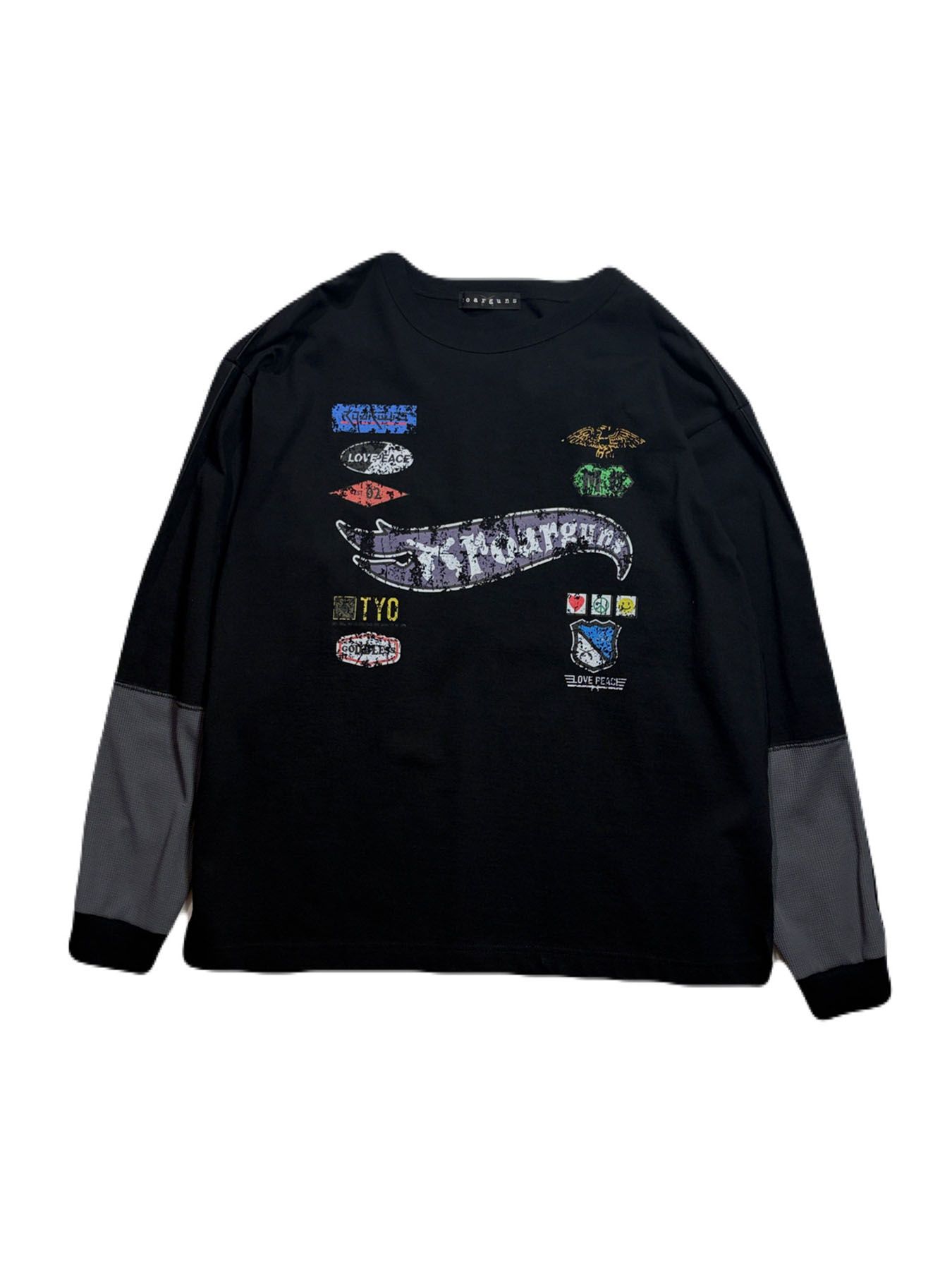 【予約品 3月9日(月) 18:00 締切】INKJET PRINT SWAET / インクジェットプリント スウェット / ブラック