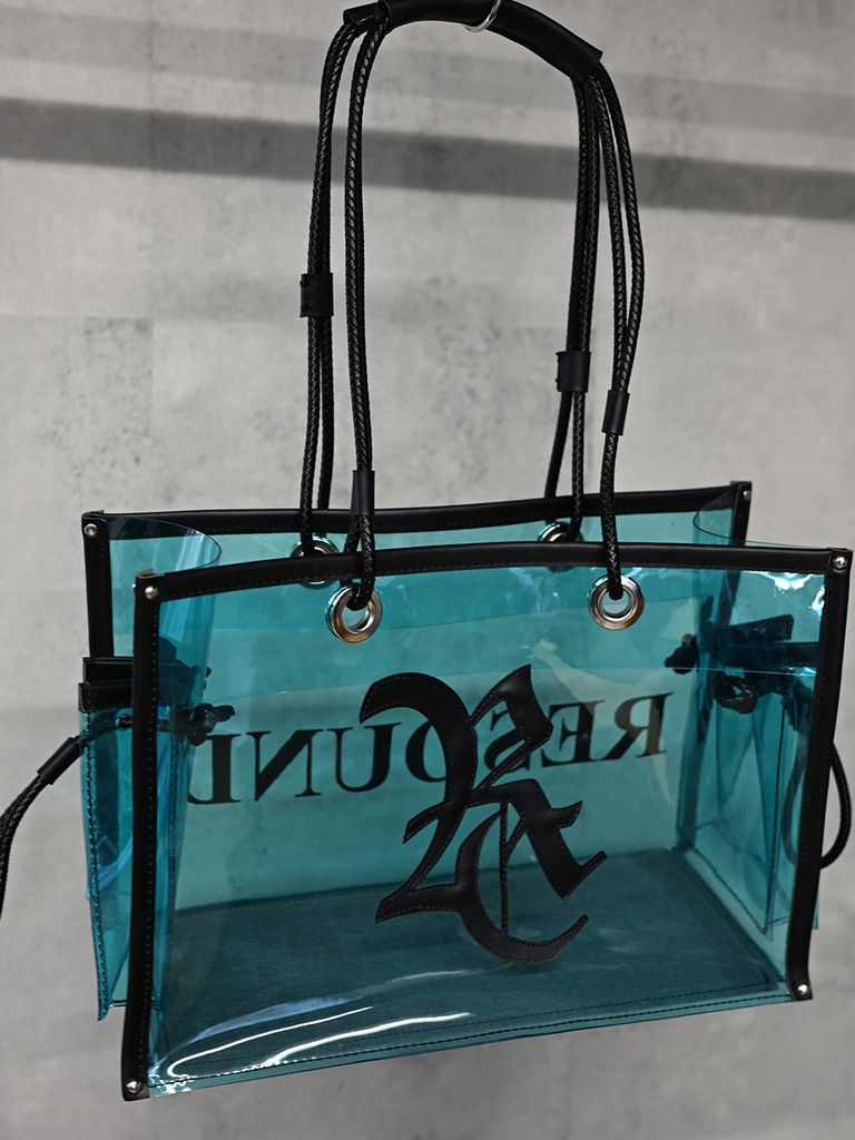 RESOUND CLOTHING - 《予約品》 vermilion×RESOUND PVC TOTE BAG / ビニールトートバッグ / ブラック  | BRYAN