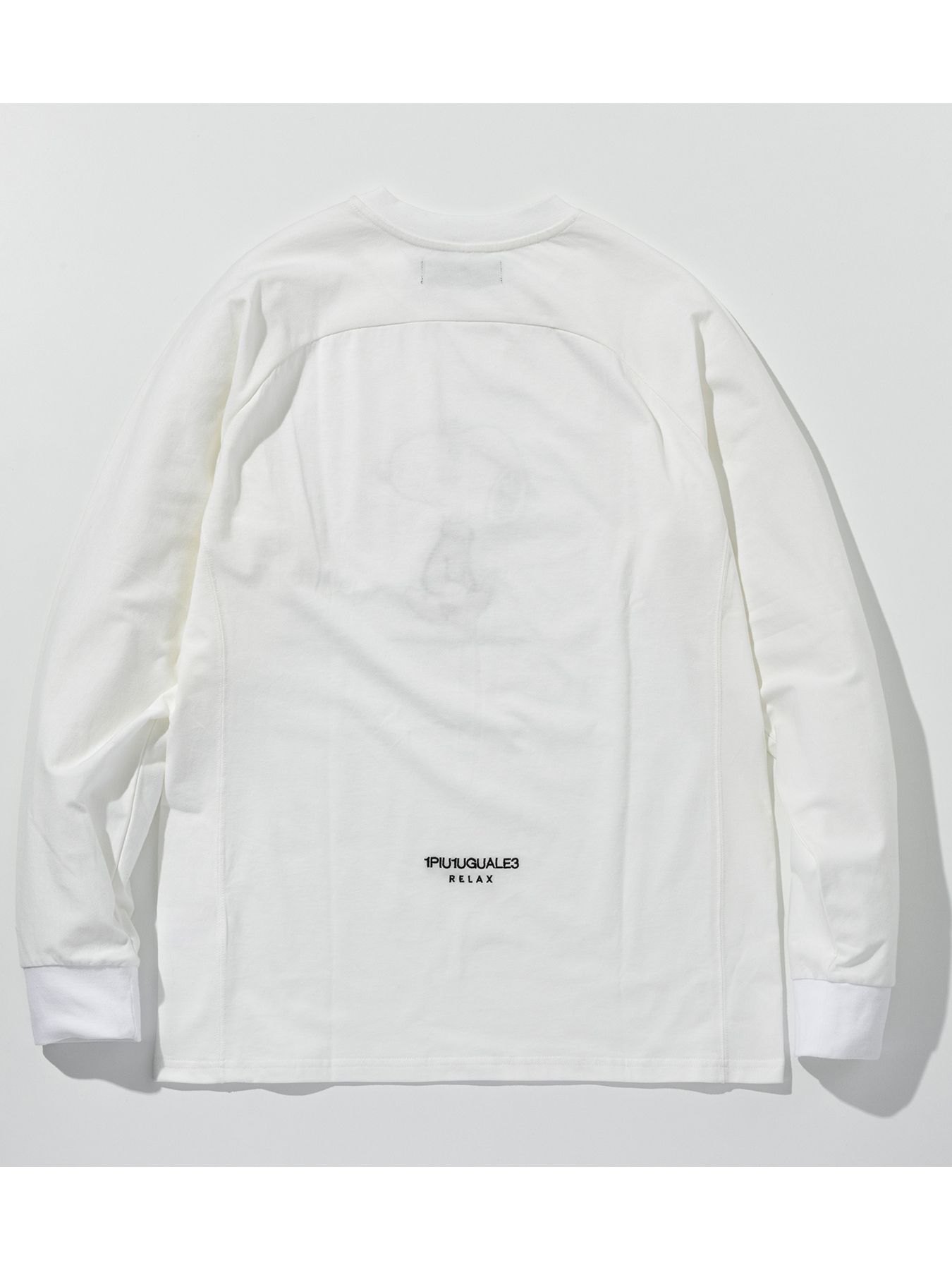 スヌーピー コラボ 長袖Tシャツ / ホワイト ラインストーン【PEANUTS × 1PIU1UGUALE3 RELAX】
