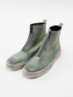 【予約品 4月19日(日) 18時締切】front zip bootie / ホースレザー フロントジップブーツ / ダストグレー