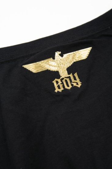 RHINESTONE BIG EAGLE T-SHIRTS/ ブラック 【BOY LONDON】