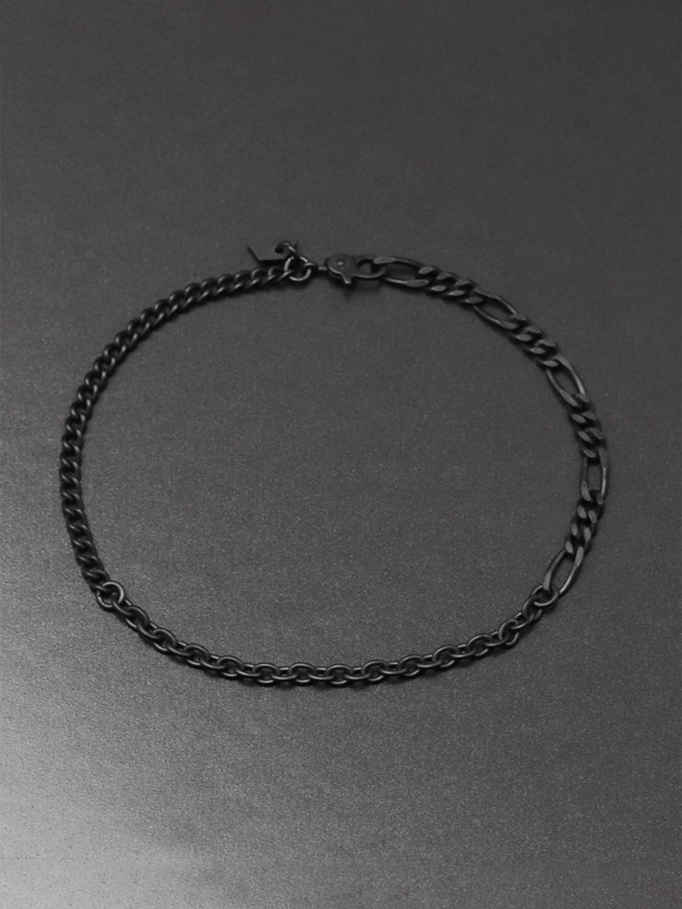 【予約品 9月23日(火) 締切】IVXLCDM ×wjk  slim chain bracelet / スリムチェーンブレスレット / ブラックコーティング