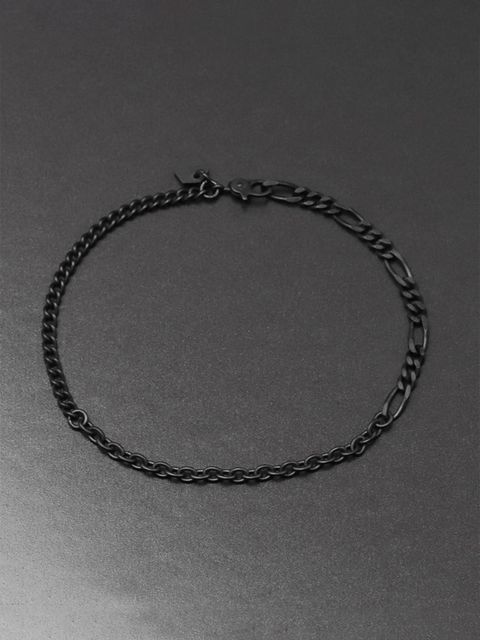【予約品 9月23日(火) 締切】IVXLCDM ×wjk  slim chain bracelet / スリムチェーンブレスレット / ブラックコーティング