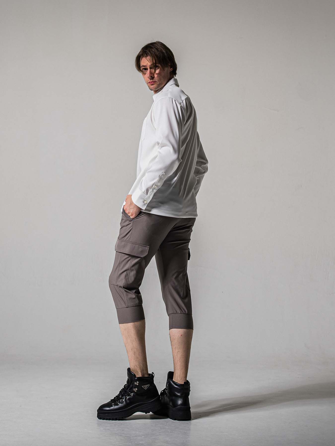 【予約品 11月16日(日) 締切】CARGO CROPPED PT / カーゴクロップド ジャージパンツ / グレー