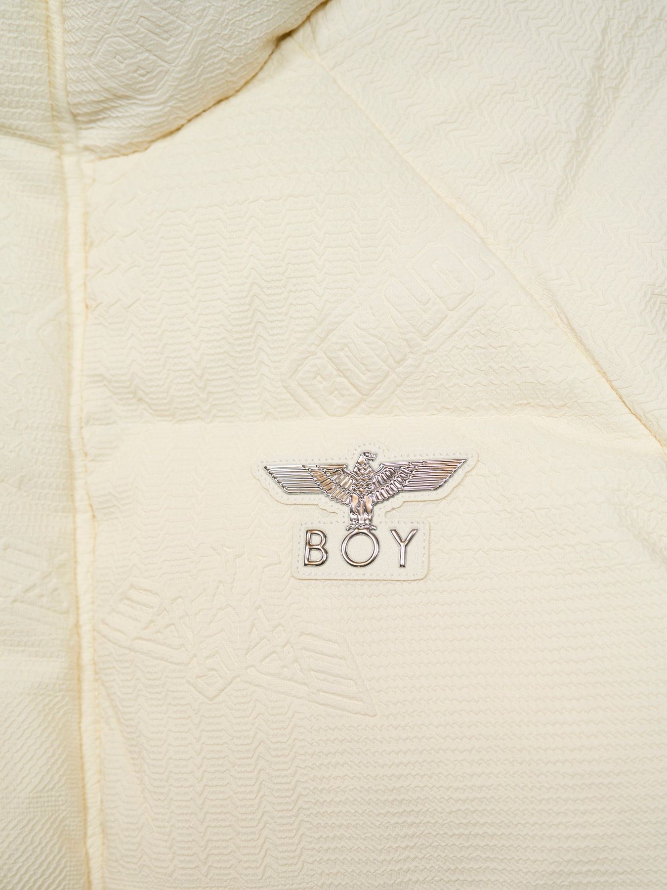 BOY LOGO EMBOSSING DOWN BLOUSON / ダウンブルゾン / オフホワイト