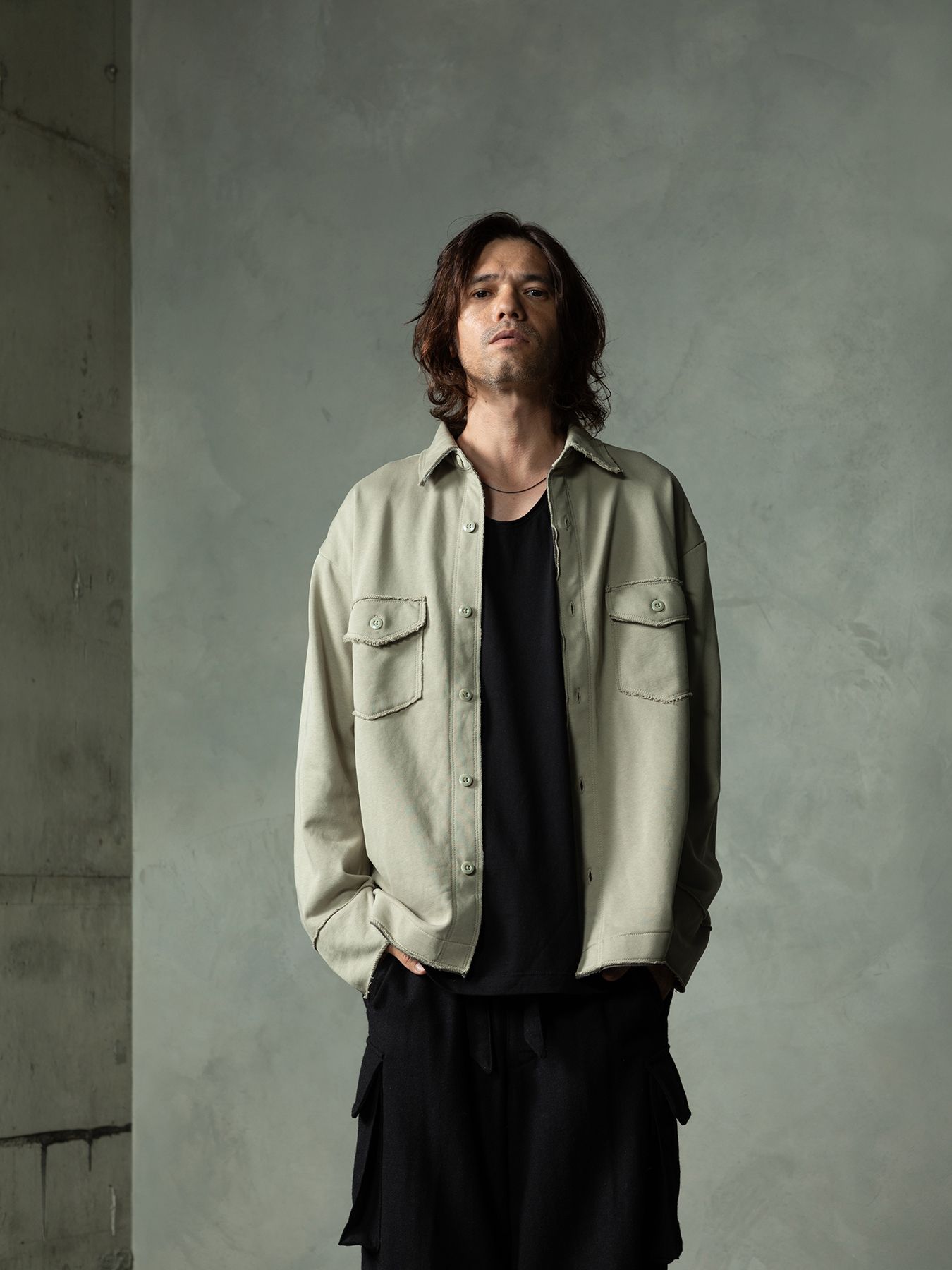 【予約品 7月5日(日) 締切】SWEAT OVERSHIRTS / スウェットオーバーサイズシャツ / グレー