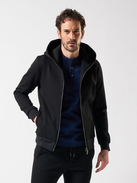 【予約品】 basic zip-up parka / パーカー / ブラック