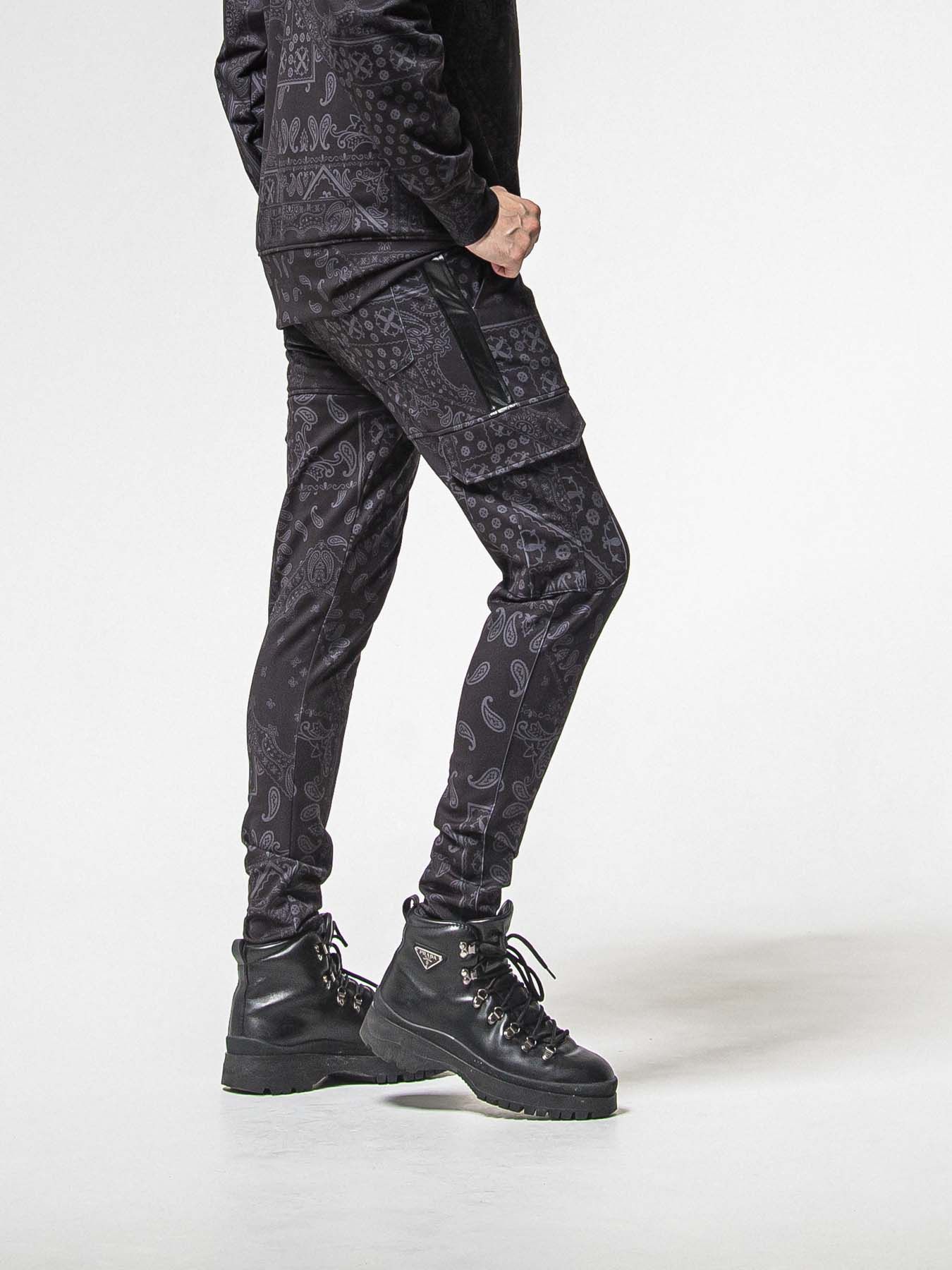 【予約品 】Darrell HEAT CARGO PT / ダレル ヒートカーゴパンツ / ペイズリーブラック