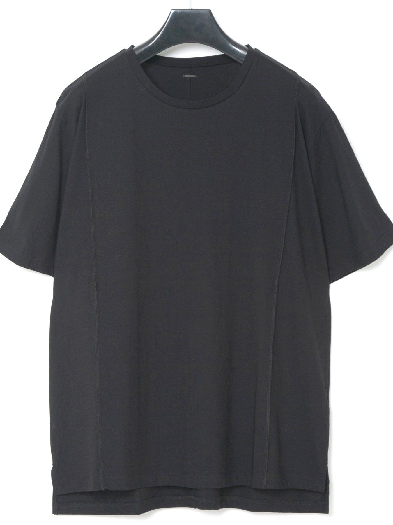 接触冷感 ガス強撚天竺 H/S T シャツ / H/S T-Shirts / ブラック 【STRUM】