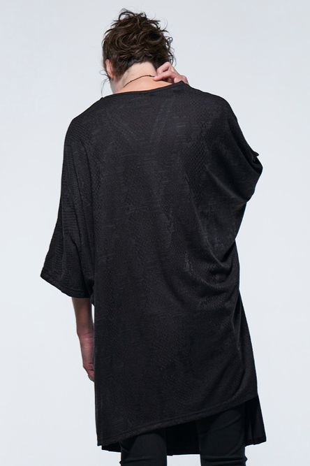 《予約品》 PythonJQDJersey DolmanHenryT-Shirt / ブラック 【kiryuyrik】 2023年5月以降入荷予定