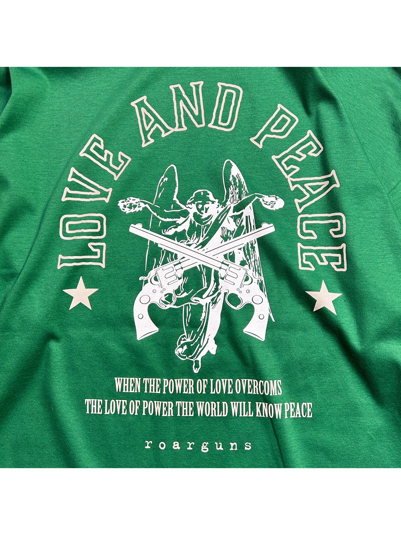 【予約品 8月10日(日) 締切 】ANGEL CROSSGUN L/S T / エンジェル クロスガン ロングスリーブ Tシャツ / グリーン