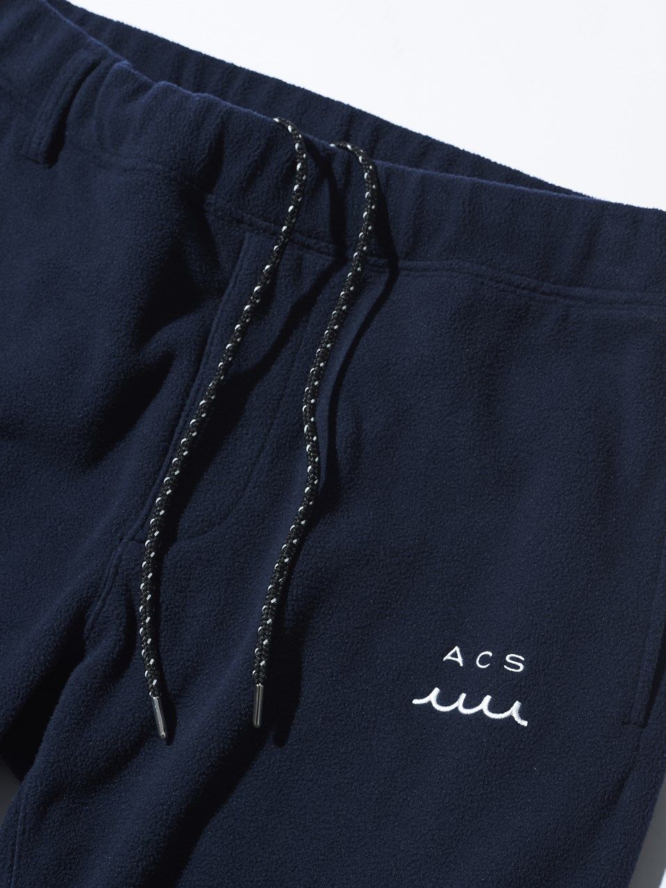 muta Stretch Fleece Pant / フリースパンツ/ ネイビー・ホワイト 【Acanthus×muta】
