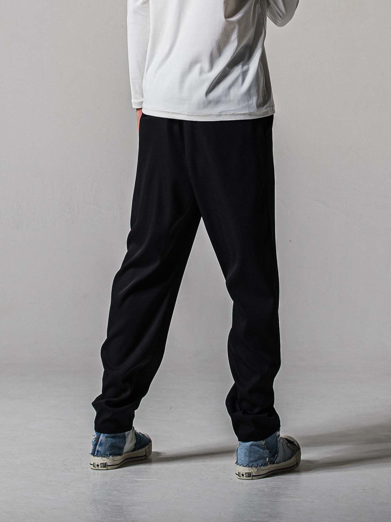 【予約品 11月16日(日) 締切】PAT WIDE EASY PANTS / ワイドイージースラックス / ブラック