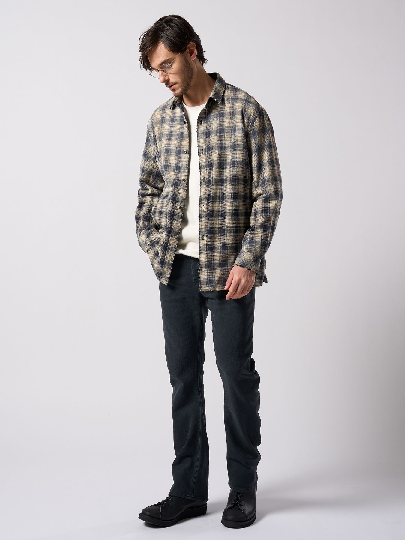 【予約品 4月19日(日) 18時締切】modern lineman boots / カウレザー モダン ラインマンブーツ / ブラック