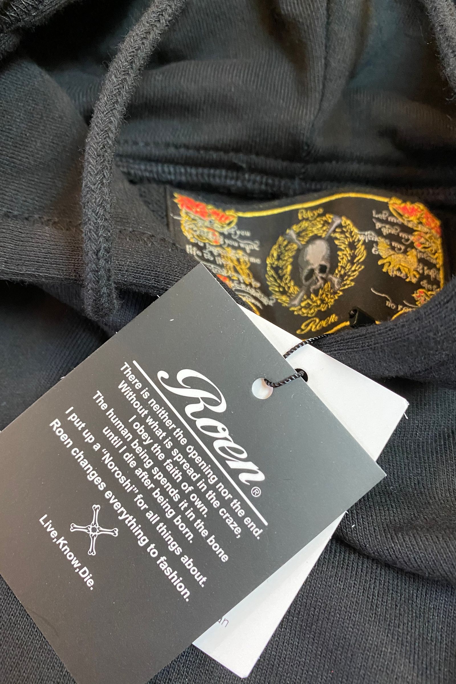 FAWN GRAPHIC PO パーカー / BLACK 【Roen】