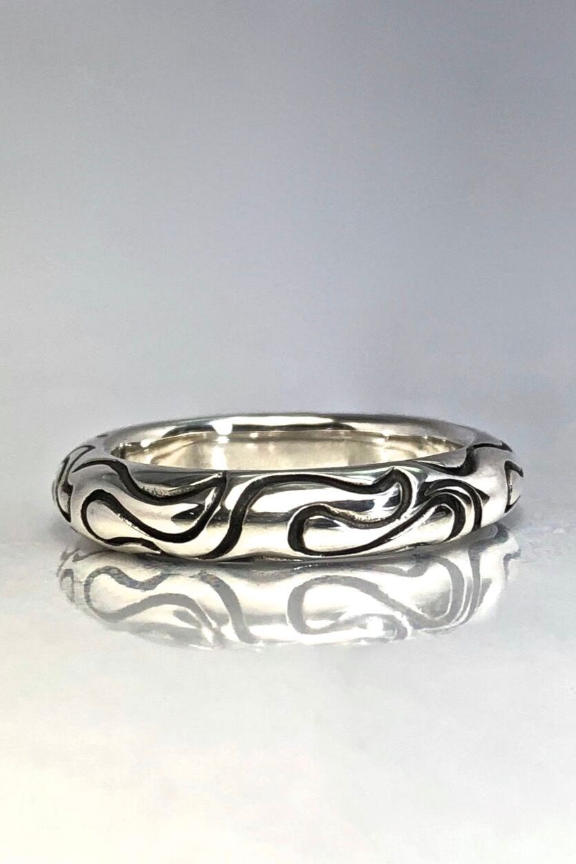 《受注生産》 FLAME BAND RING リング 【GOD SIZE】 注文から2-3週間後入荷予定