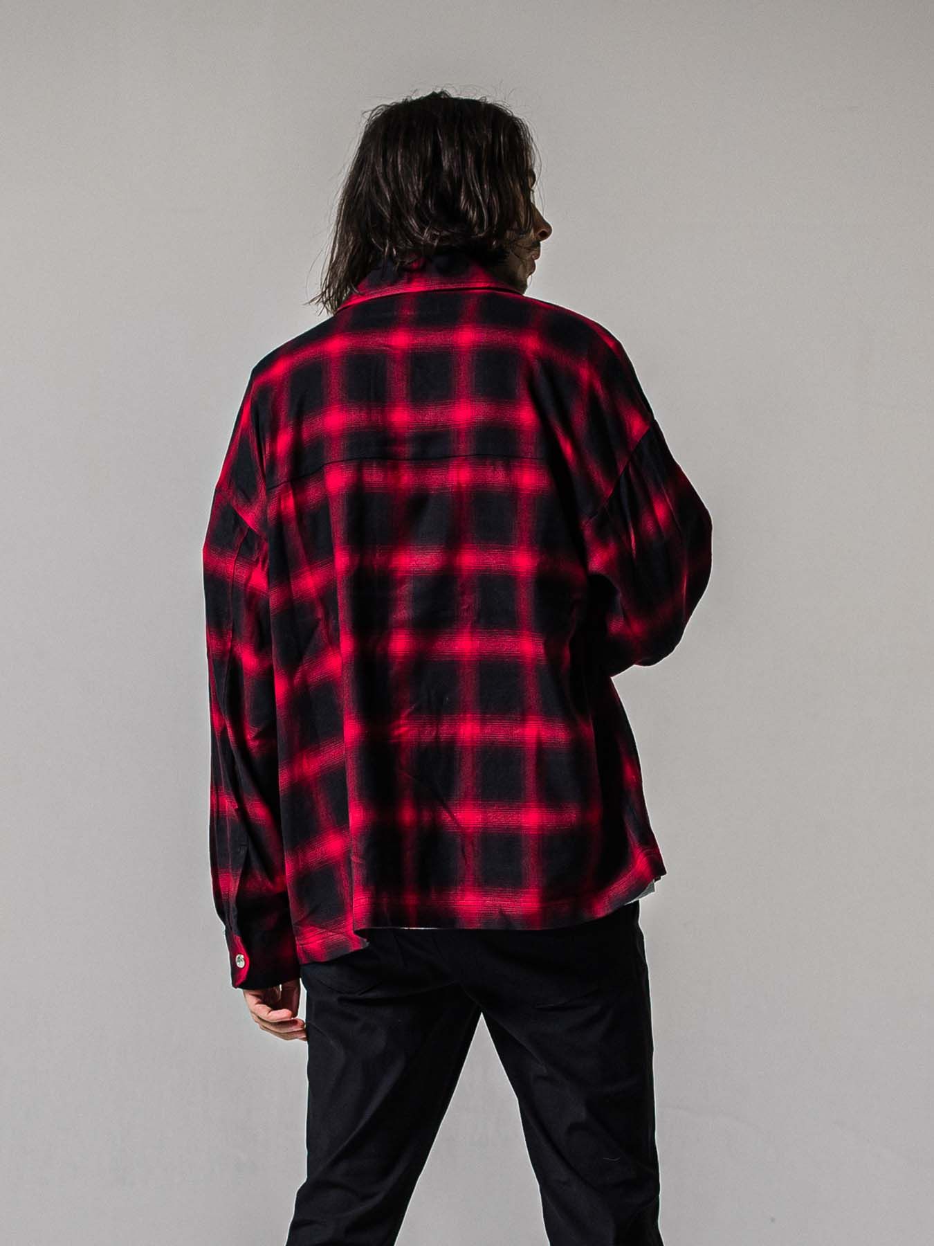 【予約品 11月16日(日) 締切】50s CHECK JK / オンブレチェック シャツジャケット / レッド