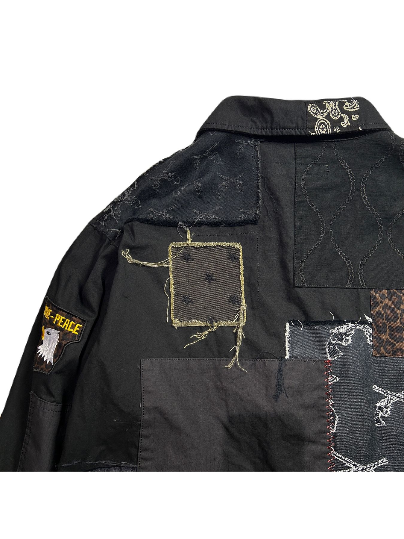 【予約品 8月10日(日) 締切 】PATCH WORK JACKET / パッチワーク ジャケット / ブラック