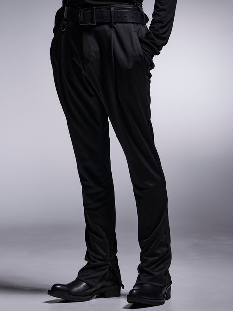 【予約品 7月13日(日) 締切】1Tuck Slim Slacks / 1タック スリムスラックス / ブラック